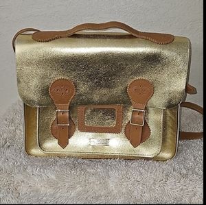 RARE Dr. Martens MIE GOLD 14" Crossbody Satchel Bag